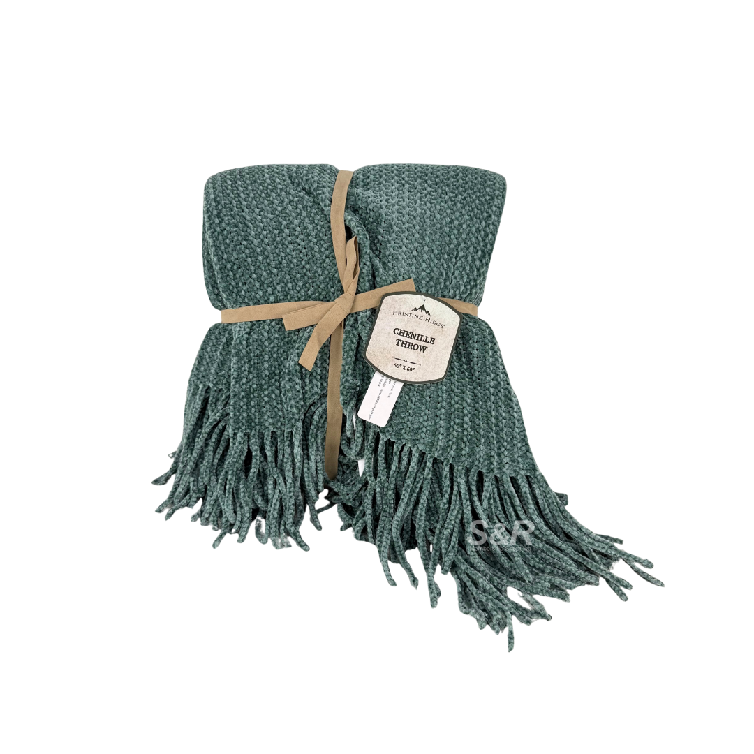 Pristine Ridge Chenile Throw 50" x 60"